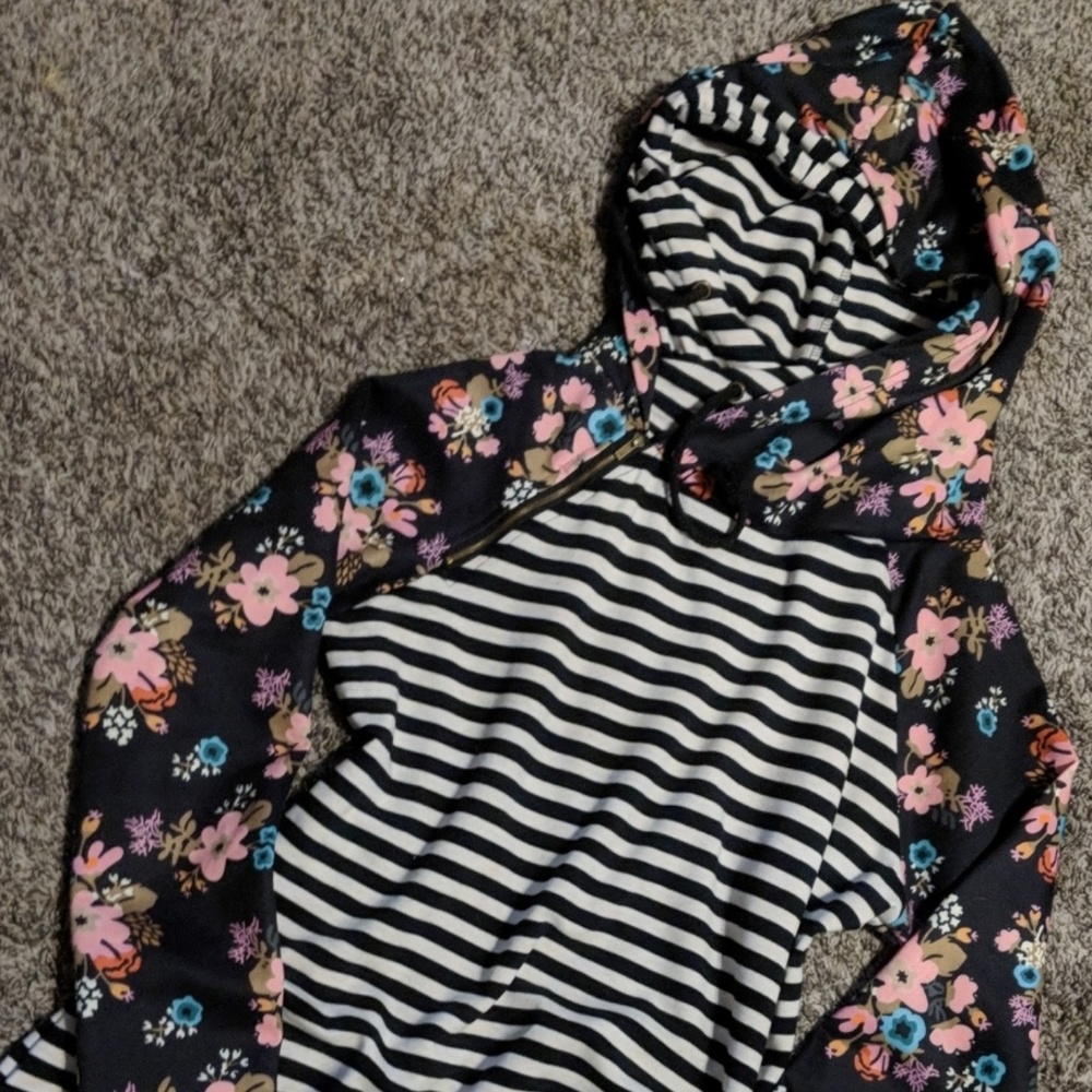 Ampersand Ave XL Secret Garden Double Hoodie